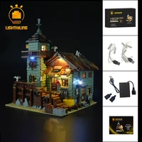lightailing led light up kit for 21310 old fishing store model building block lighting set compatible with 16050