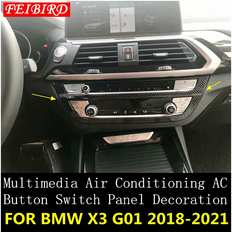 Для BMW X3 G01 2018 2019 2020 2021 мультимедийный кондиционер кнопка переключателя панели