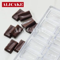 3d polycarbonate chocolate mold classic arc shape baking pastry tools for chocolates bar mold bonbons bakery professional mould