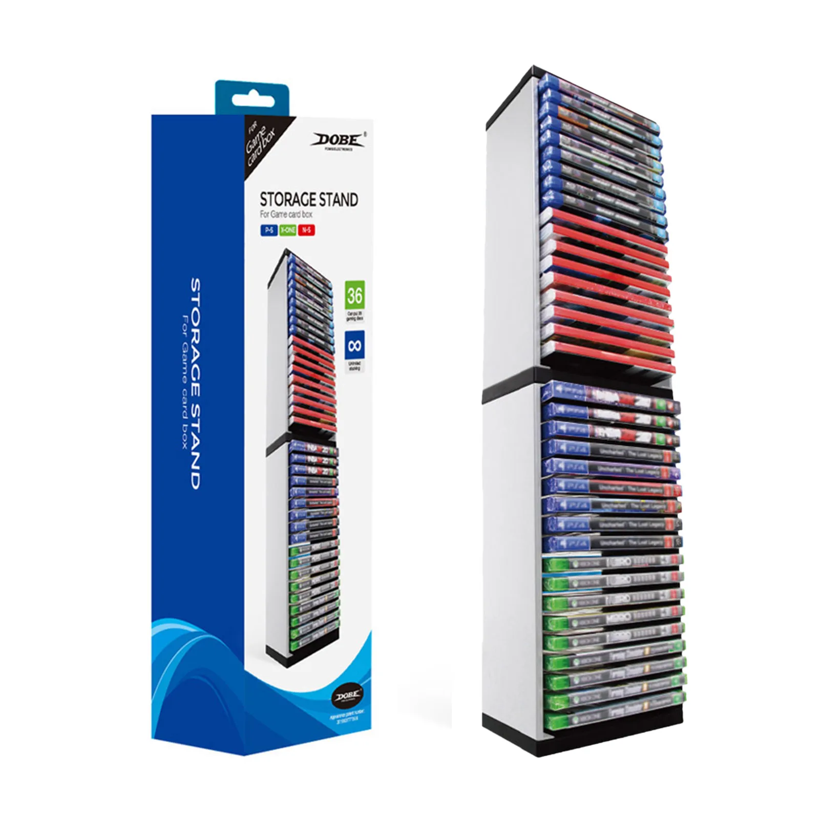 

Подставка-башня для игровых дисков, держатель из АБС-пластика для хранения дисков PS5, держатель для хранения дисков, стойка-Органайзер