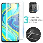 Защитное стекло для экрана и камеры Xiaomi Poco X3 NFC Redmi Note 9s, 8T, 9, 8 Pro, 7