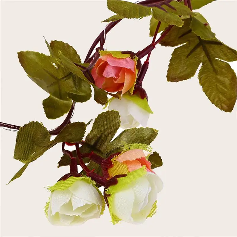 

LED Rose Flower String Lights Battery Powered Flower Garland Fairy Lamp For Wedding Bedroom Party Garden Indoor Decoration