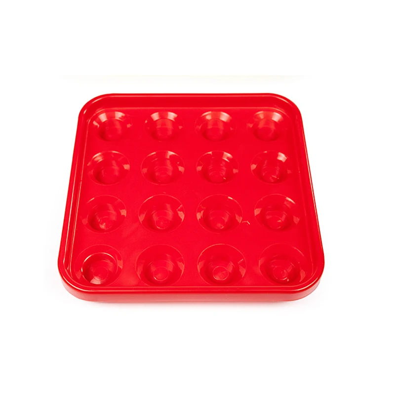 Многоцветный пластиковый поднос для бильярдного бассейна 57 мм 16 шт.