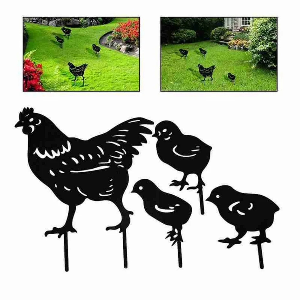 

Garden Chicken Farm Decoration Sculptures Garden Decoration Chicken Crafts Art Ornament Easter Decoration Accessories Gift