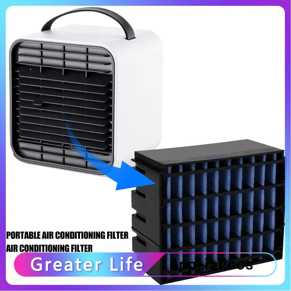 

Filter Element Replacement for Air Cooler Portable Mini Air Humidifier Air Personal Space Cooler Replacement Filter 10pcs/set