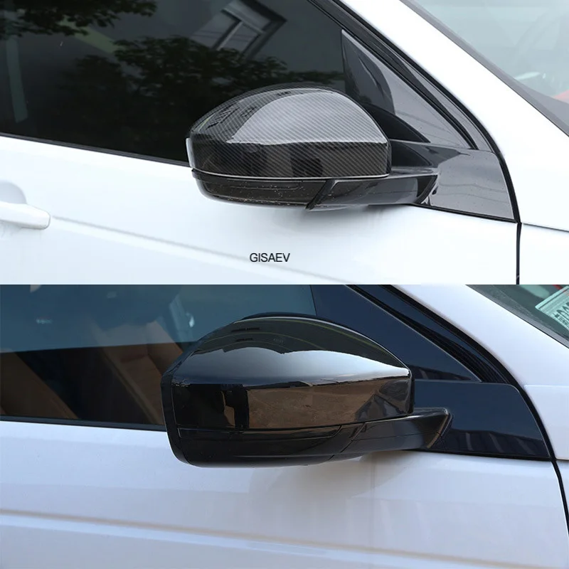 

For Land Rover Discovery Sport Range Rover Velar Evoque Jaguar F-Pace abs carbon fiber color rearview mirror cover
