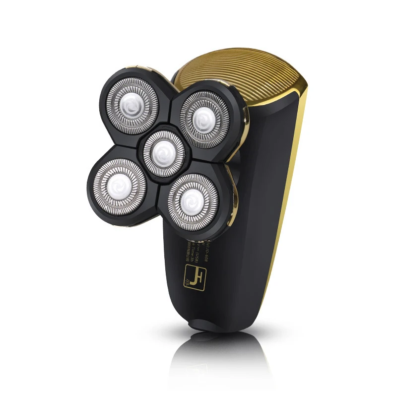 

Electric Shaver head shaved machine five cutter head USB charging waterproof electric men's shaver bald head