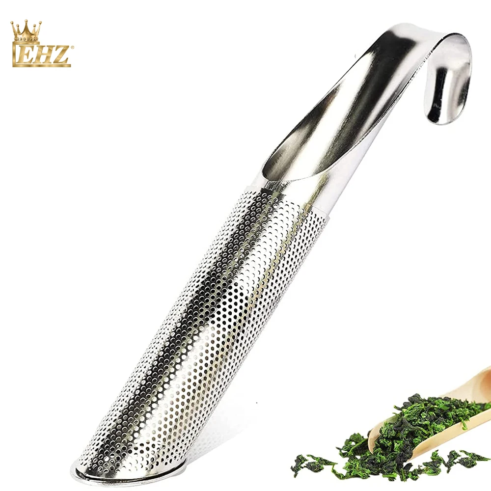 

EHZ Stainless Steel Tea Filter Long Handle Tea Tube Creative Tea Maker Flower Tea Rose Coffee Spice Long Handle Tea Tool