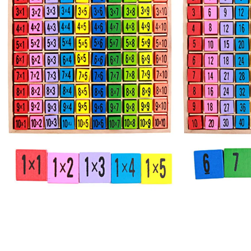 

Educational Wooden Blocks Colorful Montessori Toy Set Math Arithmetic Teaching Aids Early Learning Toys Kids Gifts