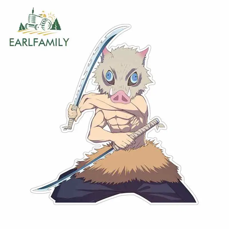 EARLFAMILY 13 см x 12 1 для убийцы демонов Inosuke Hashibira граффити наклейка Кузов автомобиля