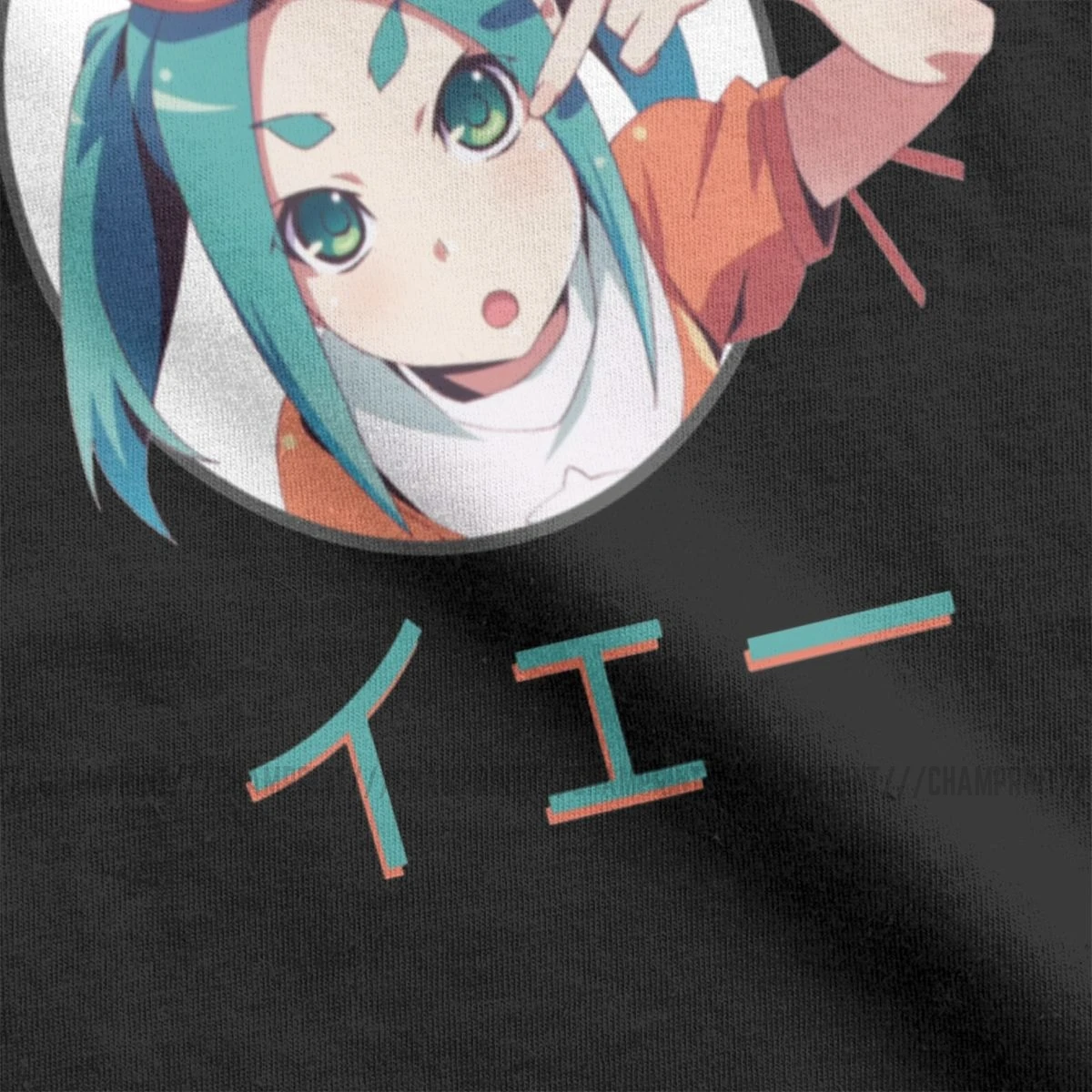 Женская футболка Yay Ononoki Yotsugi милая с круглым вырезом в стиле японского аниме