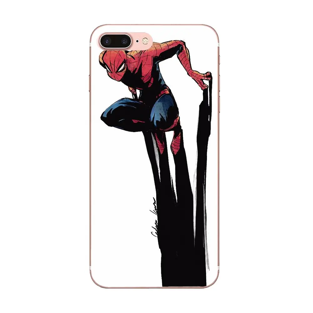 Armor Mask The Avengers Spider Man For Huawei Nova 2 V20 Y3II Y5 Y5II Y6 Y6II Y7 Y9 G8 G9 GR3 GR5 GX8 Prime 2018 2019 Soft Cover | Мобильные