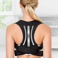 unisex adjustable orthopedic back support sports equipment shoulder protector posture corrector waist support