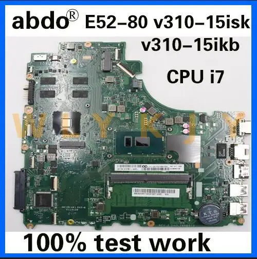 Материнская плата abdo DA0LV6MB6F0 для Lenovo E52-80 V310-15ISK V310-15IKB материнская ноутбука i7 6500 DDR4 4G
