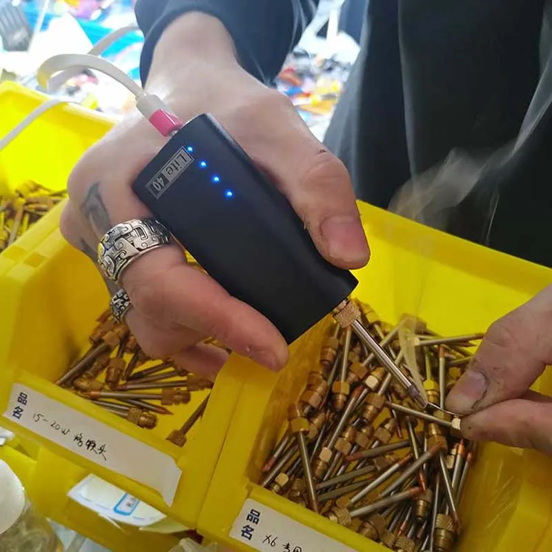 Портативный USB паяльник 5 в 40 Вт Беспроводная зарядка инструмент для пайки
