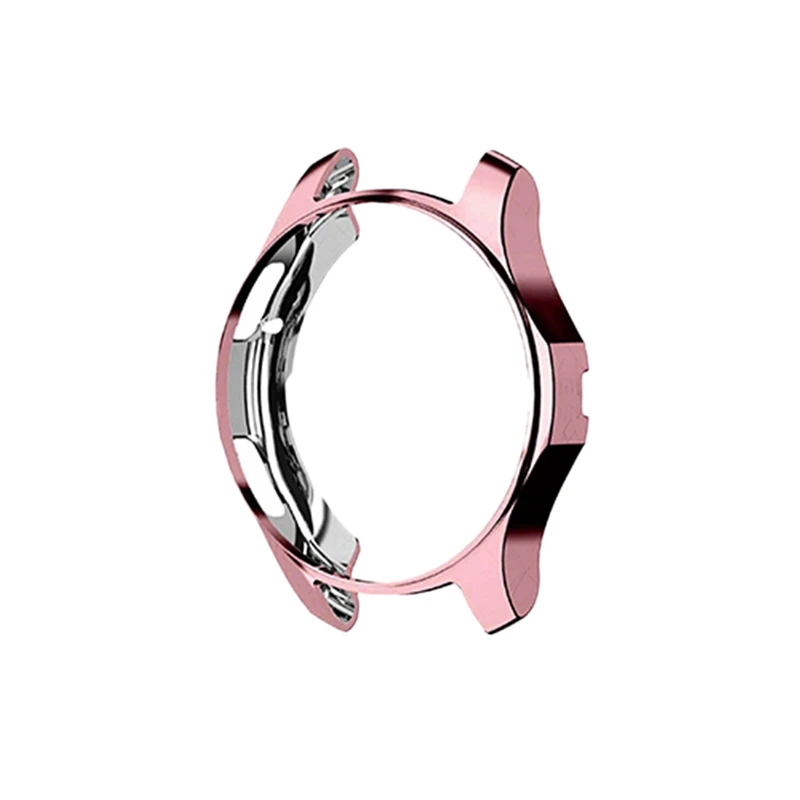 Pink Модный силиконовый чехол для часов из ТПУ, мягкий чехол-держатель для часов samsung gear S3 Galaxy Watch 46 мм, защитная пленка - Цвет: Pink