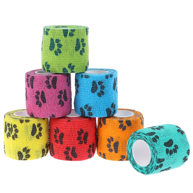 

5cmx4.5m Sport Tape Waterproof Self Adhesive Elastic Bandage Muscle Tape Finger Joints Wrap Bandage Non-woven Cohesive Bandage