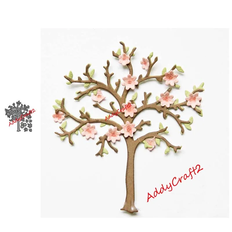 Металлические штампы для вырезания цветущего дерева форма украшения