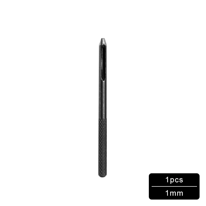 1PCS 1mm MIUSIE 1 шт. 10 размер Круглый углеродистая сталь Кожа ремесло хвостовик полый дырокол 1 мм-10 мм для кожаного ремня полоса прокладки инструменты - Цвет: 1PCS 1mm