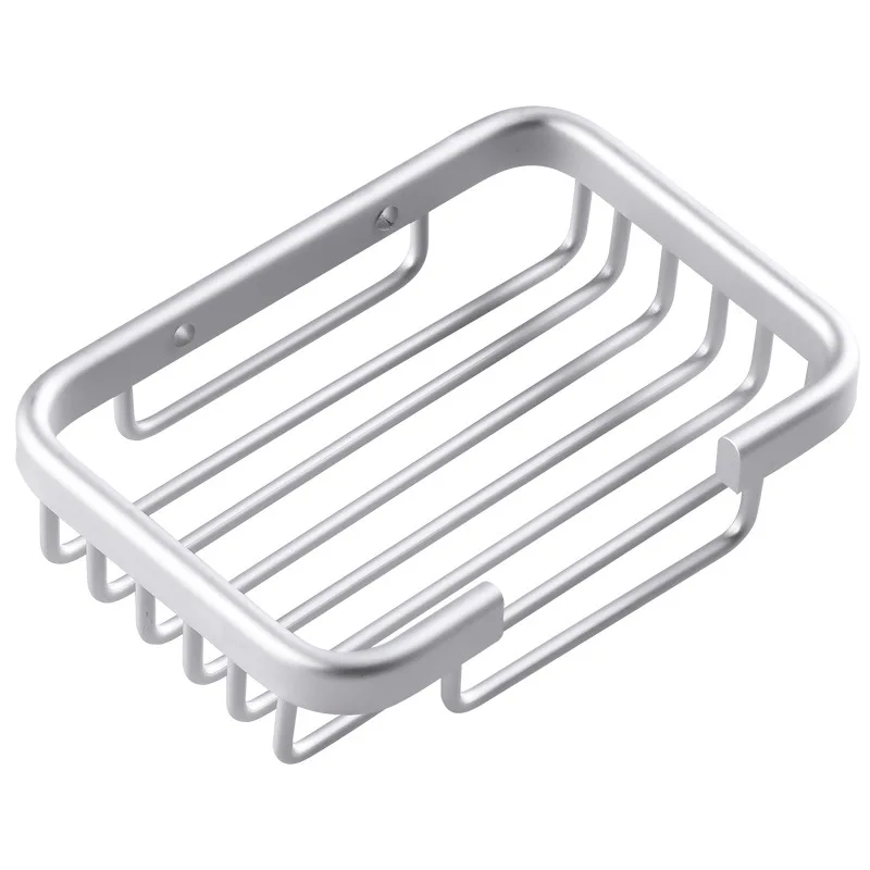 

Space Aluminum Wall Mounted Bathroom Bath Hook Soap Holder Soap Basket