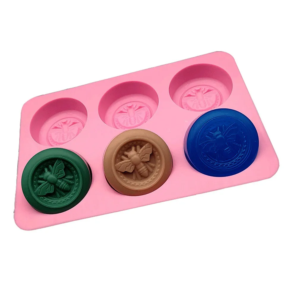 

Multifunction Bee Shape Non Toxic Fondant Cake Mold Baking Accessories Kitchen Gadgets Diy Silicone 6 Cavities Soap Mould