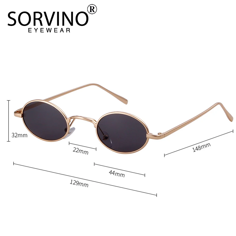 Женские узкие солнцезащитные очки в стиле стимпанк SORVINO винтажные маленькие
