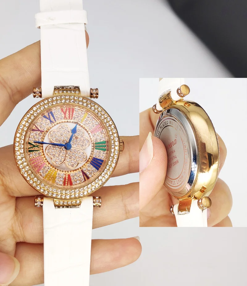 Распродажа! Женские часы Melissa кварцевые из натуральной кожи без коробки с