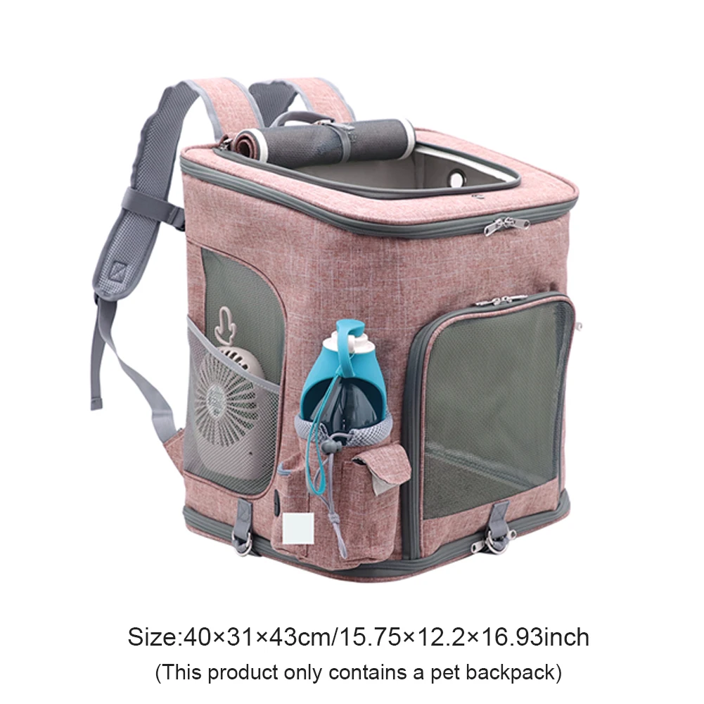 

Outdoor Cat Mesh Carrier Backpack Breathable Pet Bag For Dogs Fashion Portable Carrier Bags Comfort Carrier for Small Medium Dog