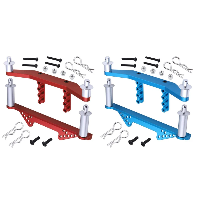 Передние и задние крепления из алюминиевого сплава с зажимами для тела 1/10 Traxxas Slash