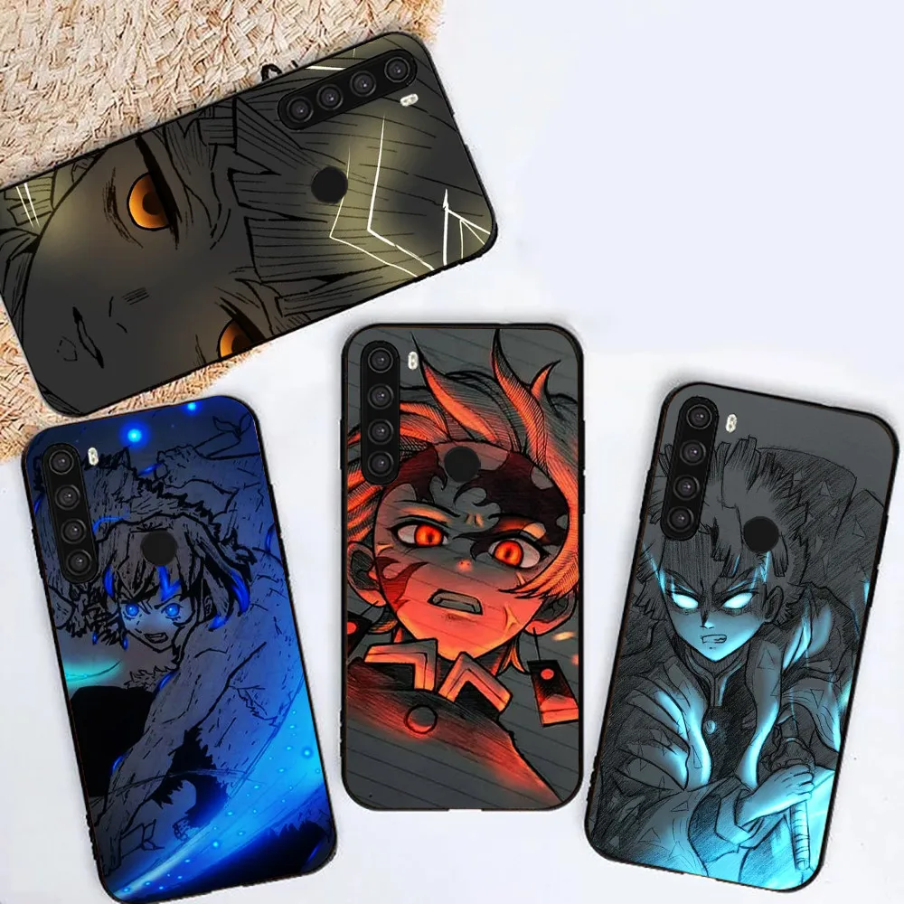 demon slayer phone case for xiaomi redmi note 8t 9t 9s 10t 10s 7 8 pro 10x 7a soft cases japan anime cartoon funda back cover free global shipping