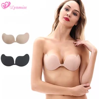women invisible underwear bra slim silicone bra ladies chest sticker gather invisible bra lingerie breathable strapless bra