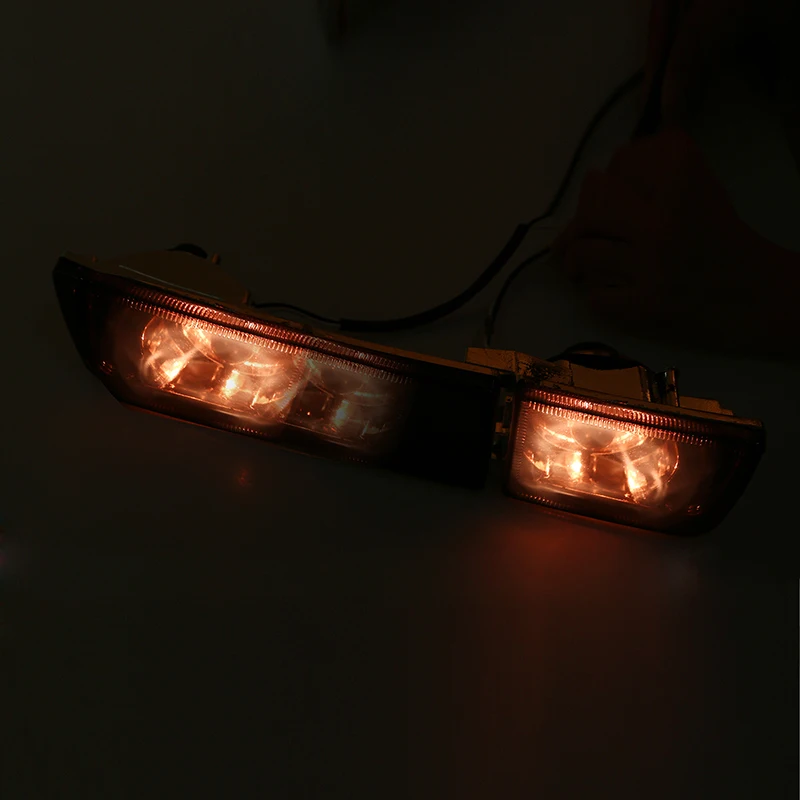 POSSBAY Front Lower Fog Light Assembly Fit for 1993-1998 VW Golf Models Only Daytime Running Driving Halogen Turn Signal Lights |