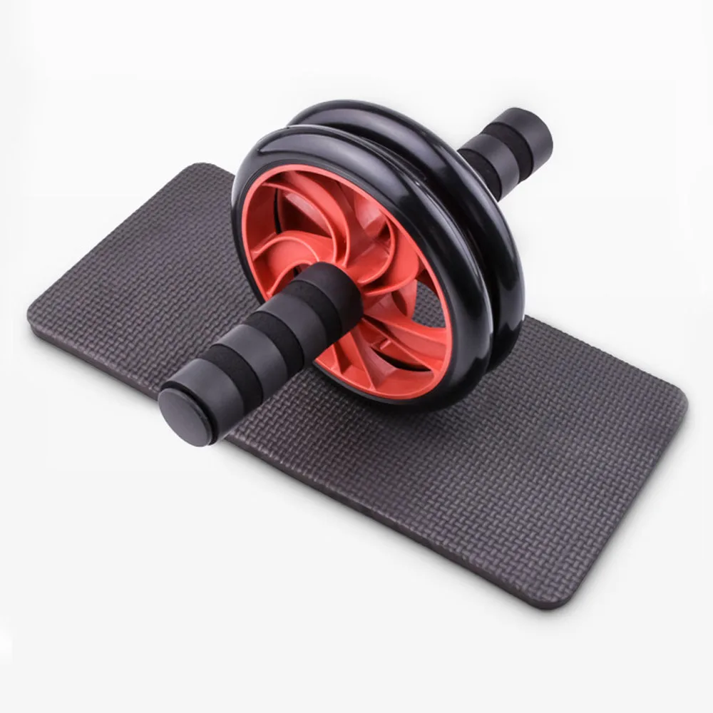 

TOMSHOO Wheel Roller Kit Spring Exerciser Abdominal Press Wheel Push-UP Bar Knee Pad Portable Equipment for Home Exercise