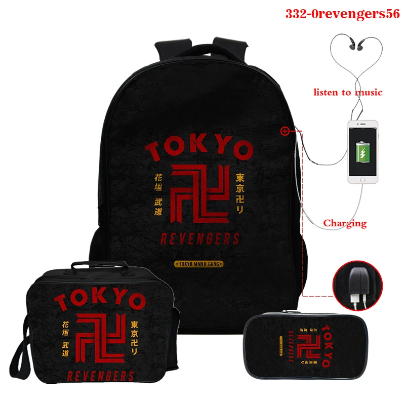 

Рюкзак мочиа с 3D принтом Токио, мужской портфель для книг, 3 шт., 16 дюймов, школьные ранцы для девочек-подростков, школьные портфели с рисунком...