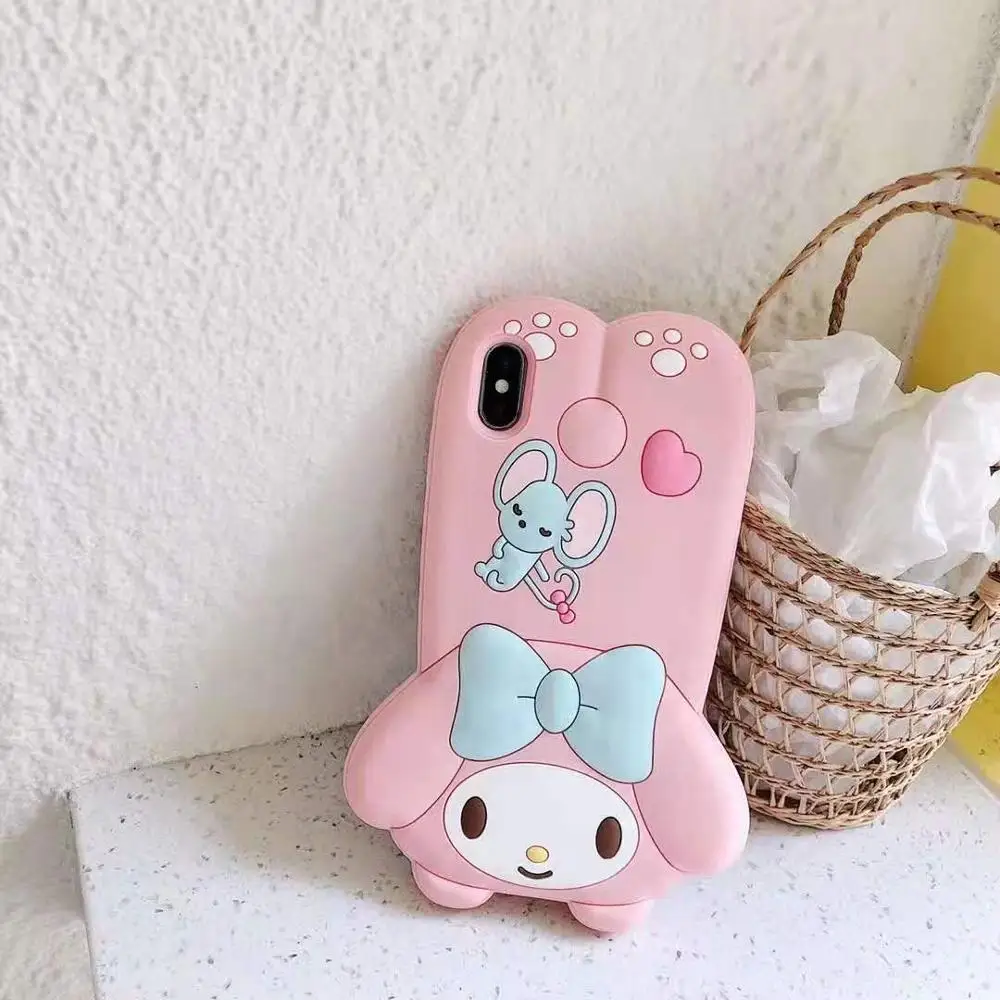 Чехол для телефона EPENA для iphone 11 pro XR XS Max 7 8 plus 6 6S Plus, супер милый 3D мультяшный мягкий чехол для iphone X - Цвет: 08