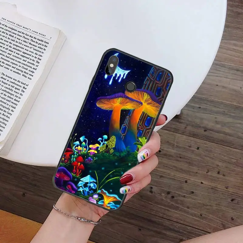 

Psychedelic Mushroom Trippy Art Phone Case For Xiaomi Redmi note 7 8 9 t k30 max3 9 s 10 pro lite