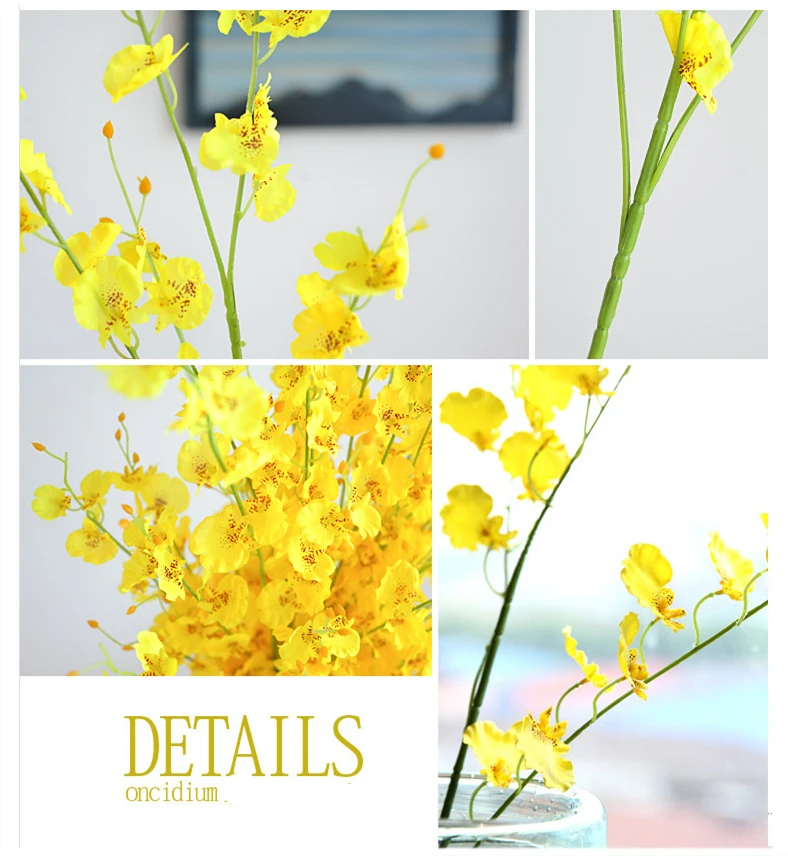 Реалистичная искусственная Орхидея Бабочка цветок Шелковый фаленопсис