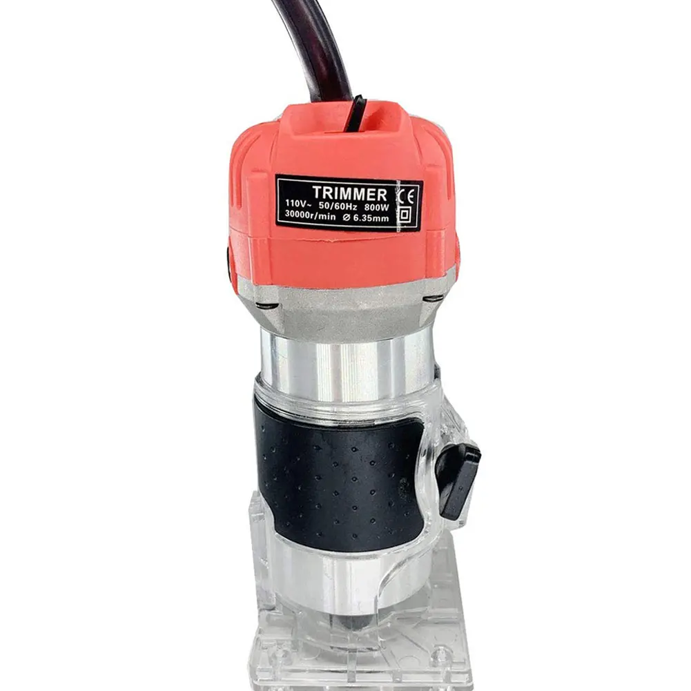 

800w 30000rpm Wood Router Tool Combo Kit Electric Woodworking Machines Power Carpentry Manual Trimmer Tools Electric Trimmer