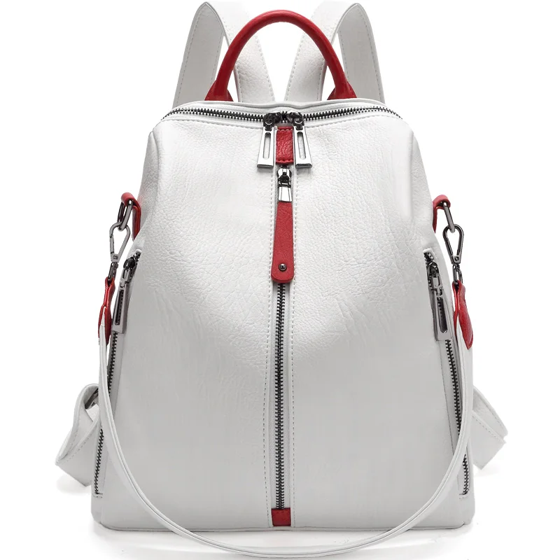 

Real Leather Backpack Women Fashion White Designer Backpacks Women High Quality Mini backpack