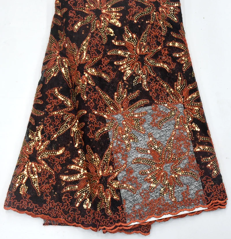 

2020 High Quality French Lace Fabric Latest African Guipure Lace Fabric With Embroidery Nigerian For Party Dress