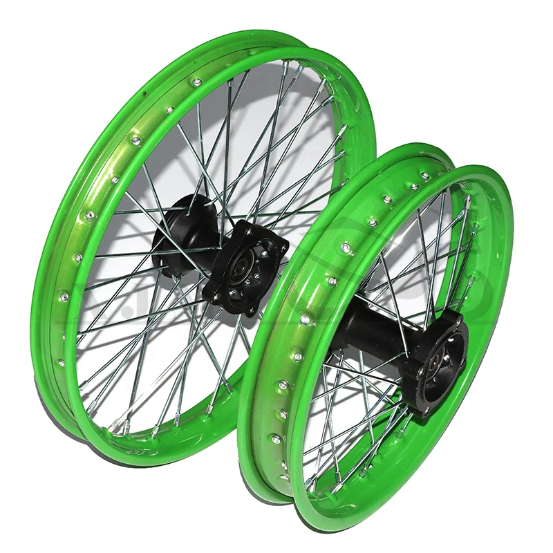

Front 1.4x17 rear 1.85x14 inch aluminum alloy wheels with CNC hubs, suitable for TY150CC dirt pit bicycle and motorcycle wheels