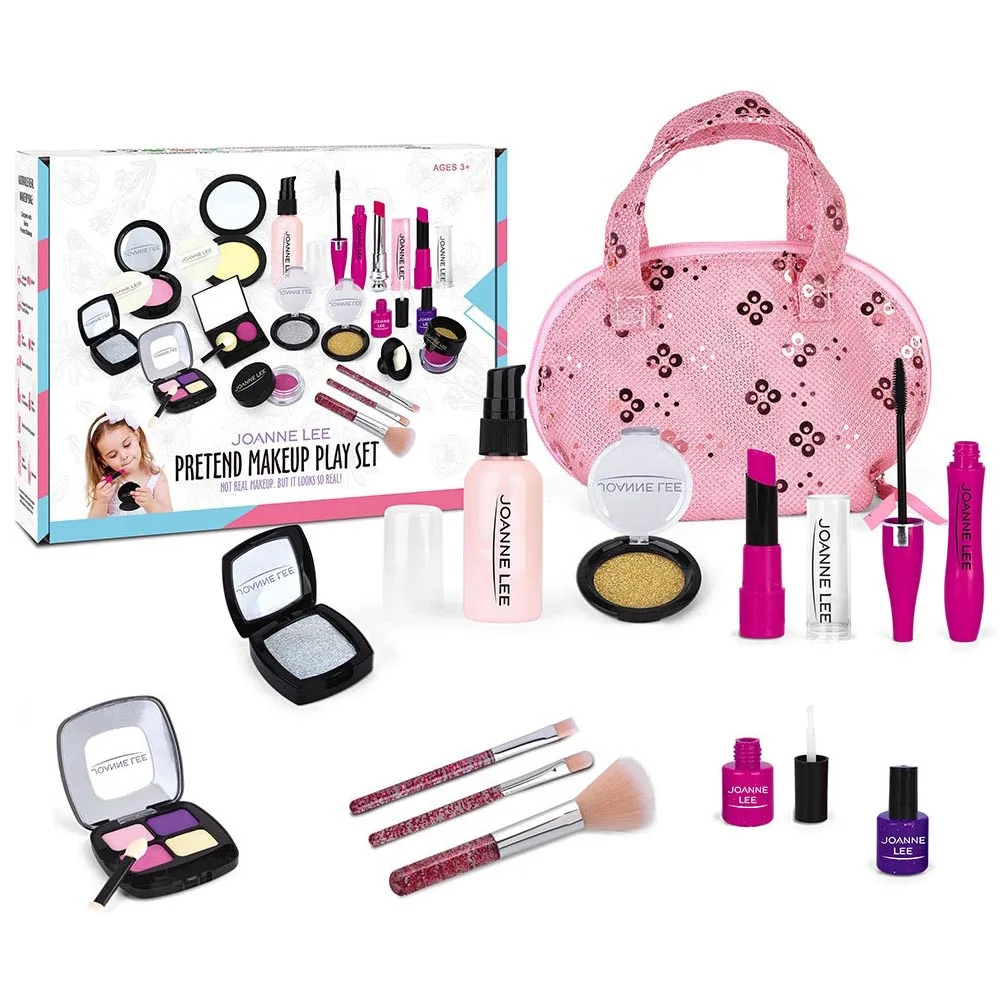 

11 шт. Профессиональный гравиевый девушка макияж комплект Наряжаться девочек моделирование принцесса Макияж сумка ролевые игры для йоги, сп...