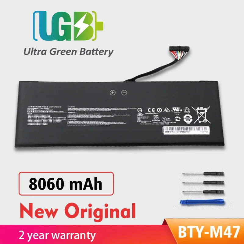 

UGB New Original BTY-M47 Battery for MSI GS40 GS43 GS43VR 6RE GS40 6QE 2ICP5/73/95-2 MS-14A3 MS-14A1 MS-14A 925TA037H