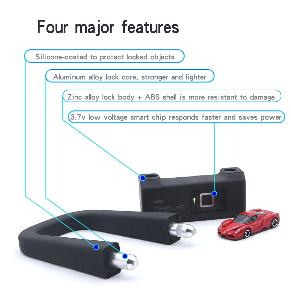 Велосипедный Замок ULAC Противоугонный замок для горных велосипедов с