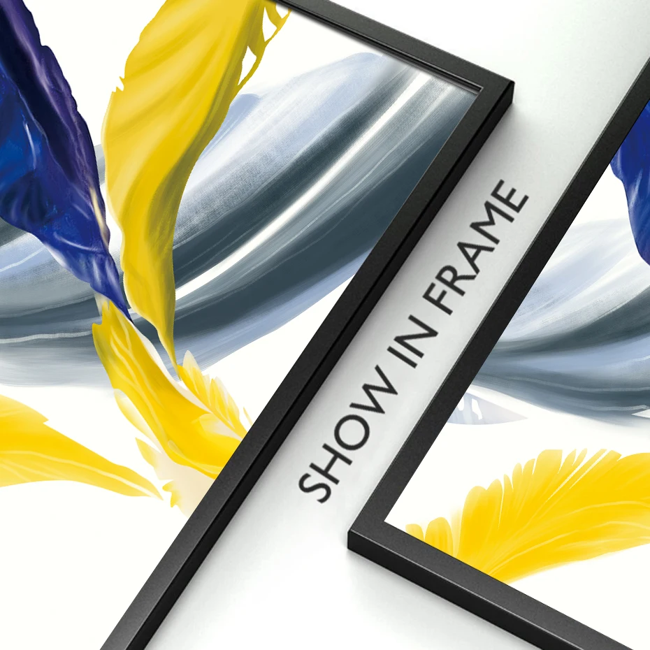 Современные абстрактные перья надежды красочные HD холст картины принты и