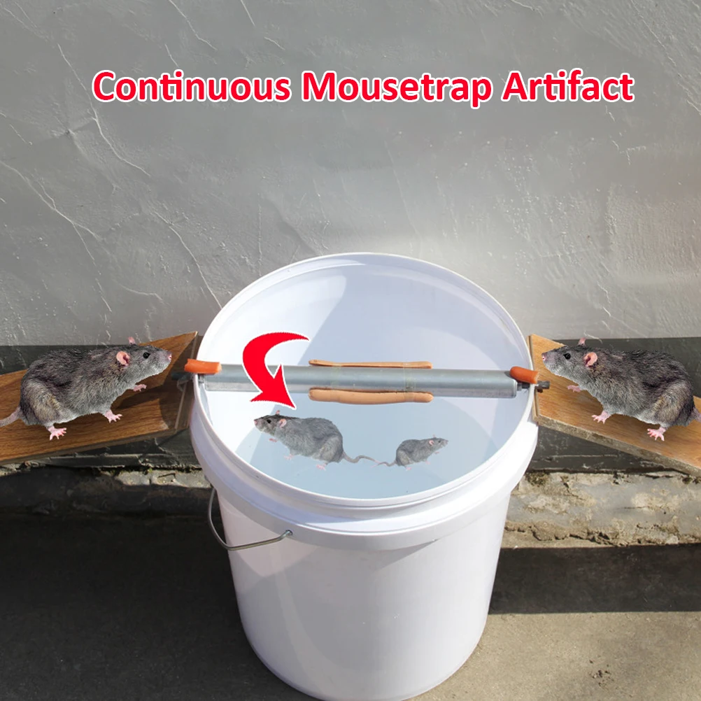 Нержавеющая сталь мышей крыс мышеловка Спиннинг катушки ролик убийца ловушка