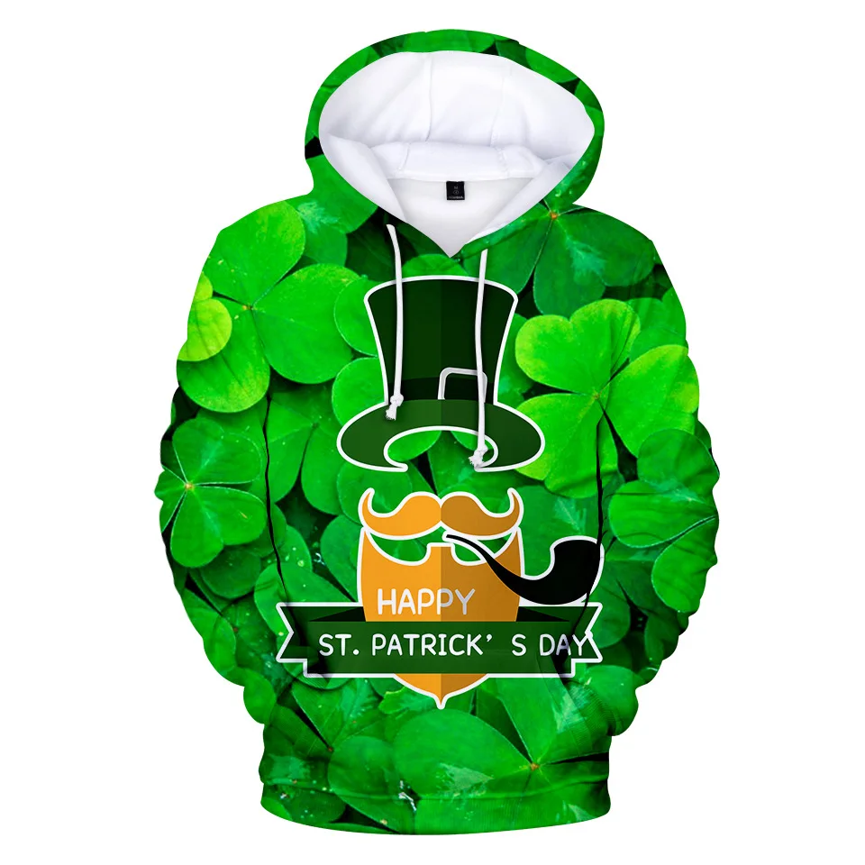 St. Patrick. sDay/зеленая шляпа ирландский фестиваль толстовки с капюшоном для