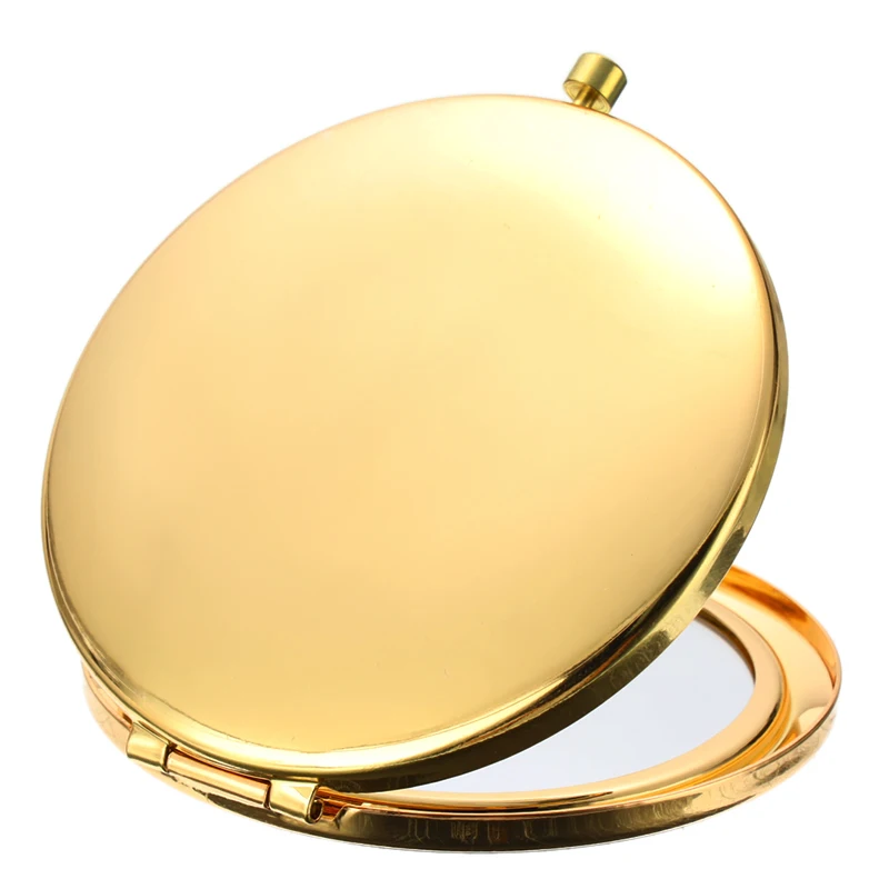 Портативное зеркало для макияжа 70 мм складные зеркальные зеркала однотонные