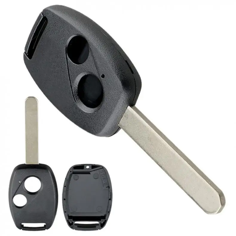 Черный 2 кнопки сменный Футляр для ключей оболочка без ключа дистанционный Fob Uncut