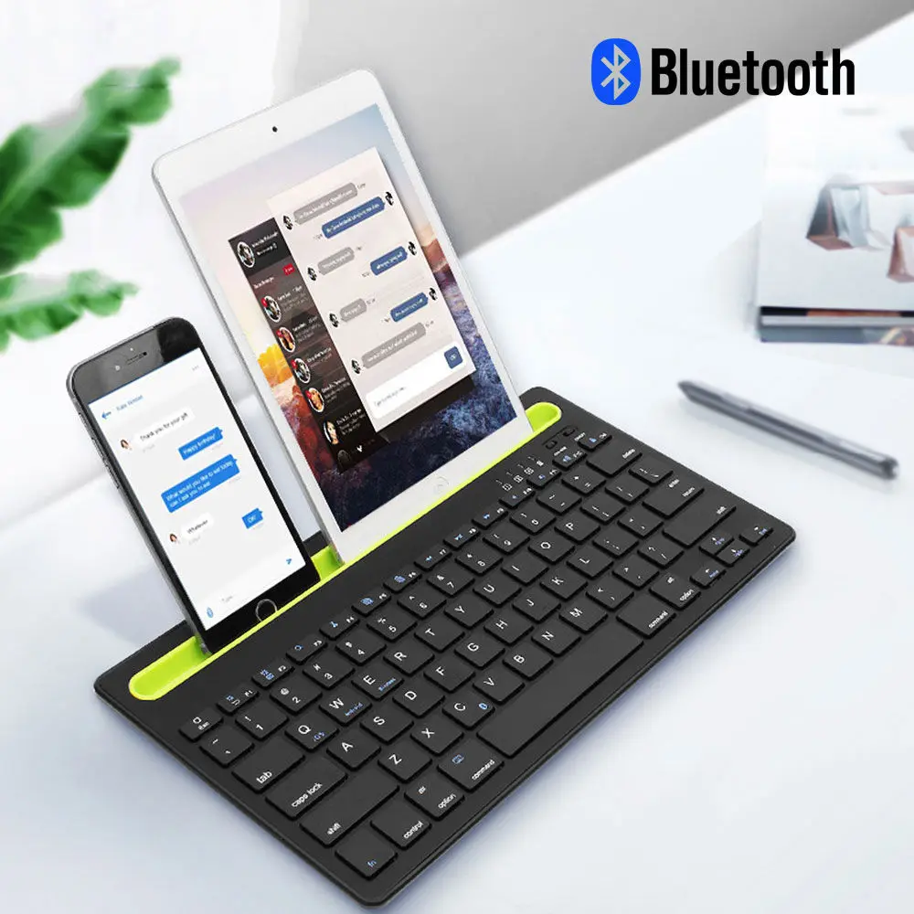 CHYI Portable Bluetooth Wireless Keyboard ABS Rechargable 3.0 Comupter Travel Mini Slim Keypad for iPad PC | Компьютеры и офис